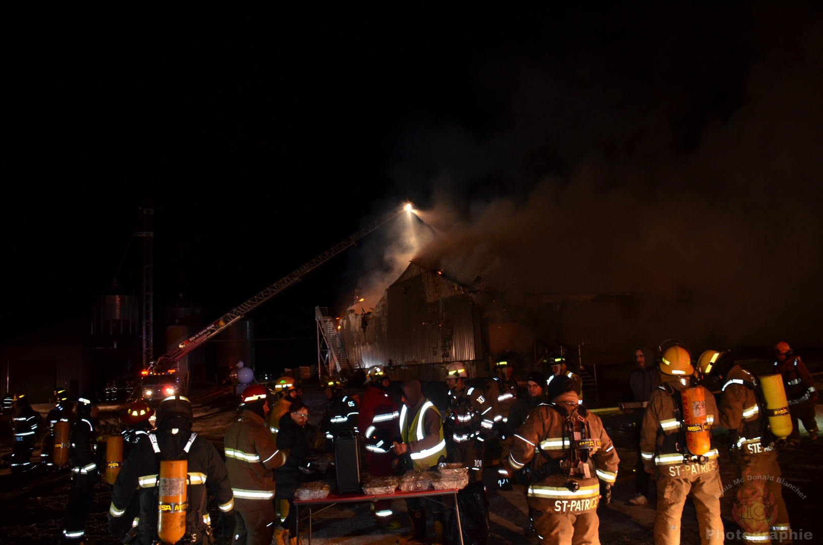 Incendie majeur à Saint-Patrice-de-Beaurivage