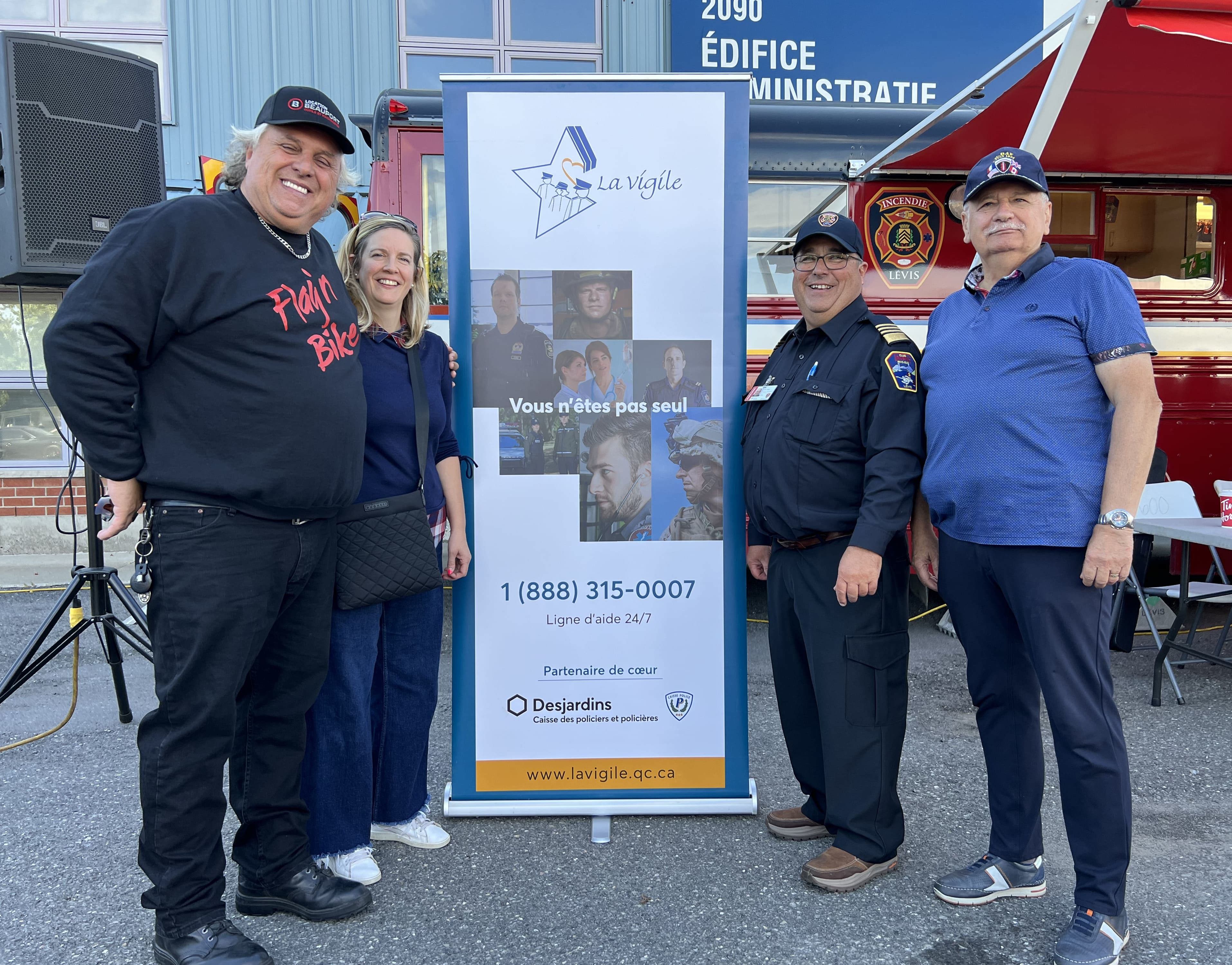 Les pompiers recueillent des dons pour La Vigile